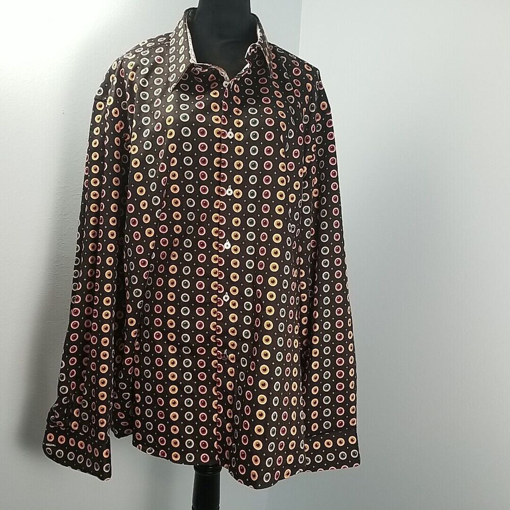 JOHN LENNON Heaton Moor English Laundry Mens 4XL Long Sleeve Shirt 100% Cotton